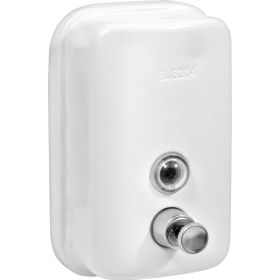 Дозатор для жидкого мыла Puff 8605W из нерж. стали , белый, 500 мл, порошковое окрашивание 1402.021 (артикул 23264769) – фото 1