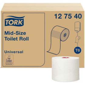Туалетная бумага Tork Universal в компактных рулонах мягкая Т6 27 рулонов 127540 21655 (артикул 16126204) – фото 1