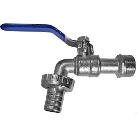 Шаровой кран AQUALINK водоразборный, под шланг, 3/4 Wh ручка ECO 3966 (артикул 17359806) – фото 1
