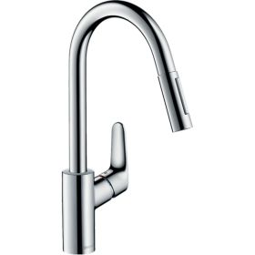 Смеситель для кухни, вытяжной излив HANSGROHE 31815000 Focus 00000031163 (артикул 15957670) – фото 1