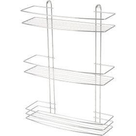 Настенная полка Рыжий кот трехъярусная Lecco 47*35*13 см хром 310864 (артикул 18073675) – фото 1