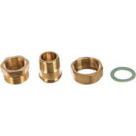Сгон американка ELSEN прямой, НВ, 3/4"", 3/4"", латунь, с плоским уплотнением EBF26.34 (артикул 15905835) – фото 1