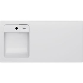 Раковина над стиральной машиной AM.PM X-Joy литьевой мрамор, левая, 120 см M85AWPL1201WG (артикул 20223994) – фото 1