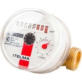 Счетчик горячей воды (Ду=15мм, L=80мм, Qном=1,5 м3/ч) ITELMA WFW20.D080 (артикул 21201760) – фото 1