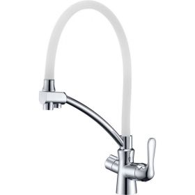 Смеситель для кухни Lemark Comfort с подключением к фильтру с питьевой водой LM3070C-White (артикул 17172067) – фото 1