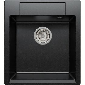 Кухонная мраморная мойка Polygran Argo-460 черный №16 (артикул 16372619) – фото 1