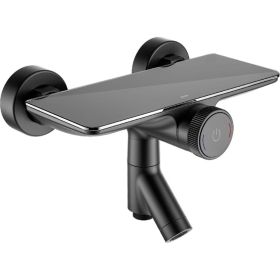 Смеситель для ванны IDDIS Shelfy с управлением Push Control, черный матовый SHEBLBTi02WA (артикул 17161903) – фото 1