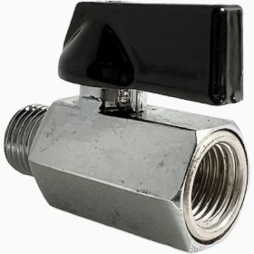 Шаровой кран переходник Pegas pneumatic резьба внутренняя и наружная 1/4" FXM 4404 (артикул 23192517) – фото 1