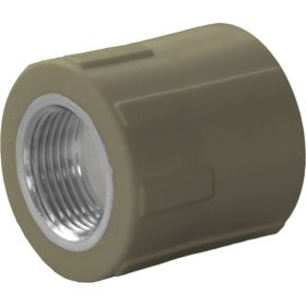 Комбинированная муфта ПОЛИТЭК 32x1 с внутр. р. PPRC, серый 9100003201С (артикул 24343359) – фото 1