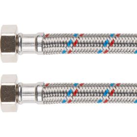 Гибкая подводка для воды AV Engineering гайка 3/4" - гайка 3/4" 100 см AVE204100 (артикул 23414475) – фото 1