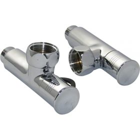 Угловой кран-вентиль SG, ручка колпак, хром, 3/4х1/2 г/ш, 2 шт 8841SCH0405/2 (артикул 17925271) – фото 1