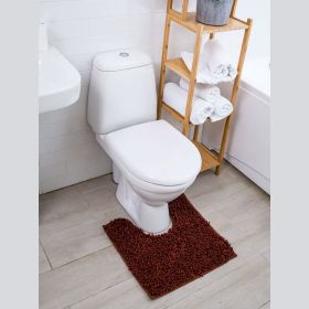 Коврик с вырезом AquaDomer ""Макароны"", 50х50 Light Сoffee шоколад L.Сoffee5050 (артикул 23284383) – фото 1