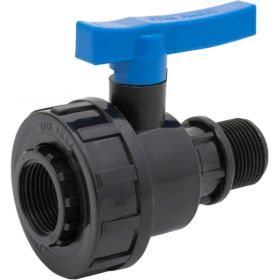 Шаровой компрессионный кран ПОЛИТЭК ВР/НР 1/2x1/2 ТПК-АКВА, 552221212 (артикул 24343623) – фото 1