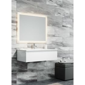 SANVIT Тумба Авеню-1 100 белый гл kavenu1100w (артикул 19670500) – фото 1