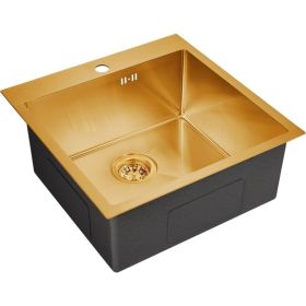 EMAR Мойка универсального монтажа EMB-116 PVD Nano Golden (артикул 16415058) – фото 1
