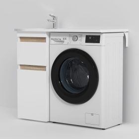 Напольная база под столешницу над стиральной машиной AM.PM X-Joy 40 см M85AFSX0402WG (артикул 20224426) – фото 1