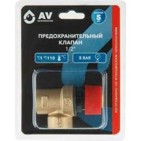Предохранительный клапан AV Engineering 1/2 5 бар AVE3690150 (артикул 22938501) – фото 1