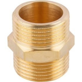 Латунный ниппель AV Engineering наружная-наружная 1/2 AVE303001 (артикул 22939599) – фото 1