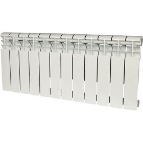 Биметаллический радиатор ROMMER Profi BM 350 BI350-80-80-130 12 секций RAL9016 86633 (артикул 15836519) – фото 1