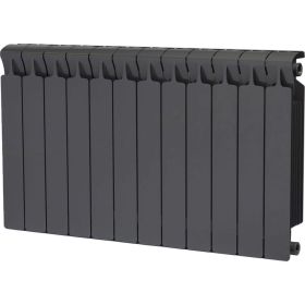 RIFAR 09 Радиатор биметаллический Monolit 500-12 Титан RM500123/47012 (артикул 16442340) – фото 1