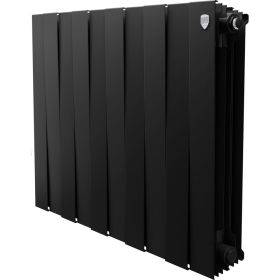 Радиатор Royal Thermo PianoForte 500/Noir Sable 10 секций, черный (артикул 15494711) – фото 1