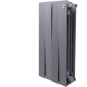 Радиатор Royal Thermo PIANOFORTE 500/Silver Satin - 4 секций (артикул 15592207) – фото 1