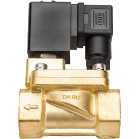 Электромагнитный клапан DN.ru VS2W-400N-PU-NC Ду20 Ру12 латунь пилотный G 3/4 НЗ NBR 220В D130-01271 (артикул 23819691) – фото 1