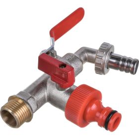 Шаровой садовый кран AV Engineering 1/2 AVE167003 (артикул 25327713) – фото 1