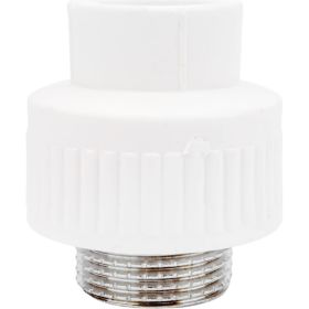 Комбинированная муфта PPRC MeerPlast Дн25x25 Ру25 белая наружная резьба D200-00445 (артикул 20531548) – фото 1