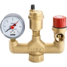Группа безопасности котла ICMA S.P.A. PN10, t=110, внутренняя резьба - 1"" GS02 /91GS02OO20 (артикул 25439469) – фото 1