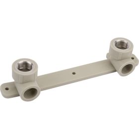Монтажная планка VALFEX PP-R, серая, Дн20х1/2"" ВР 10124020Г 127-0496 (артикул 16230886) – фото 1