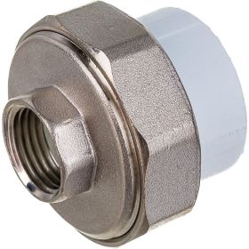 Комбинированная муфта VALFEX PP-R белая, разъем 32х1/2 дюйма ВР 10155215 127-1644 (артикул 16164271) – фото 1