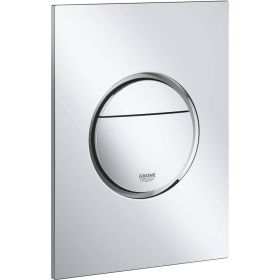 Накладная панель смыва для унитаза Grohe Nova Cosmopolitan размер S, вертикальная, хром 37601000 (артикул 16253194) – фото 1