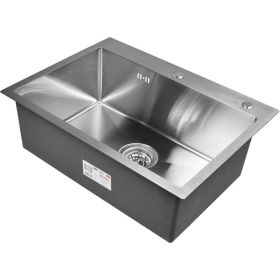 Кухонная мойка из нержавеющей стали WISENT 6045 с коландером и дозатором KW36045 (артикул 19706554) – фото 1