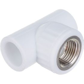 Комбинированный тройник VALFEX PP-R белый, 20х1/2 дюйма ВР 10127020 127-0515 (артикул 16164270) – фото 1