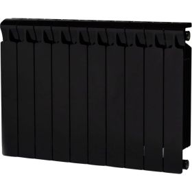 RIFAR 17 Радиатор биметаллический Monolit 500-10 Ду 3 4 Антрацит RM500103/49005 (артикул 16442291) – фото 1