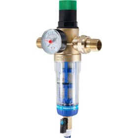 Фильтр с системой очистки и регулятором давления PROFACTOR 1/2"-3/4" PF FS 877 (артикул 23382459) – фото 1