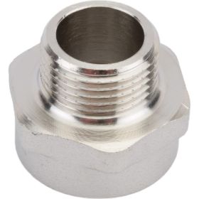 Переходник STI Ду15x10 (1/2" х 3/8") В-Н никелированный D270-04989 (артикул 22002406) – фото 1