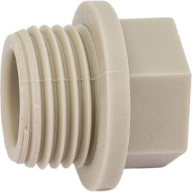 Заглушка-пробка VALFEX PP-R, серая, Дн20х1/2"" НР 10163020Г 127-0324 (артикул 16230856) – фото 1