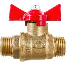 Шаровой для воды VALFEX 1/2"" НР/НР ручка-бабочка, латунный 11Б27фт1М VF.219.LB1.012.Bir (артикул 20957841) – фото 1