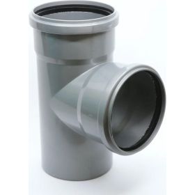 Тройник Flextron D 110 мм 87,5 градусов для внутренней канализации 139151 (артикул 25683075) – фото 1