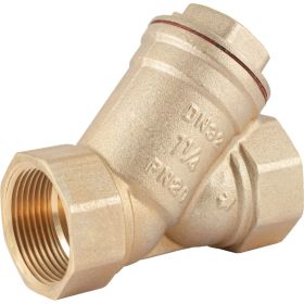 Фильтр PROFACTOR косой с отверстием для пломбы в/в 1 1/4" PF YS 223 (артикул 22370307) – фото 1