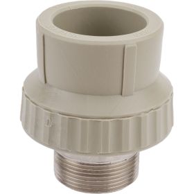 Муфта комбинированная под ключ с наружной резьбой VALFEX PP-R серая, 50 мм х1 1/2"" 10135050Г 127-0372 (артикул 16226154) – фото 1