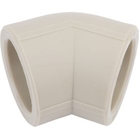Угольник VALFEX PP-R серый, 50 мм, 45 градусов 10107050Г 127-0469 (артикул 16226131) – фото 1