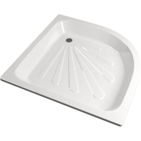 Поддон MIXLINE полукруг 0,9x0,9x0,15 стальной d 50 505184 (артикул 23961267) – фото 1