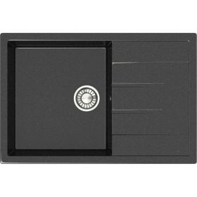 Кухонная мойка GLANZ цвет: чёрный J-161-32 (артикул 17859787) – фото 1