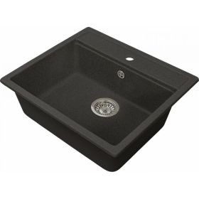 Кухонная мойка GreenStone GRS-06 цвет: черный GRS-06-308 (артикул 17989717) – фото 1