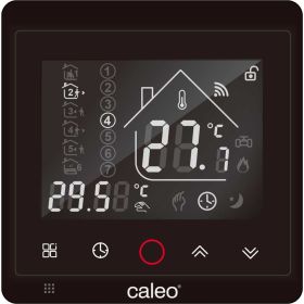 Терморегулятор CALEO с936 wi-fi black lux встраиваемый, цифровой, программируемый, 3,5 квт 0К-00000740 (артикул 26178941) – фото 1
