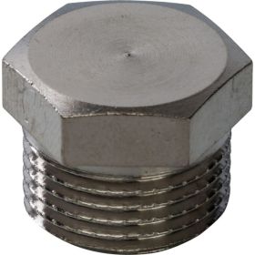 Заглушка STOUT НР никелированная 3/8 SFT-0025-000038 (артикул 16105529) – фото 1