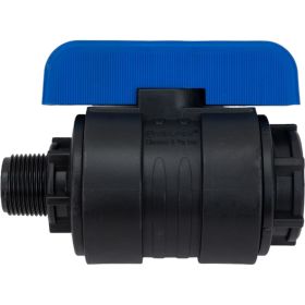 Компрессионный шаровой кран VALFEX ПНД НР/ВН резьба разборный 3/4"- 1"Ду26 1210026034100 (артикул 20764467) – фото 1